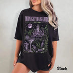 Midnight Margaritas Comfort Colors Shirt, Witchy Cocktail Graphic Tee, Retro Halloween T-Shirt, Spooky Season Fall Apparel, Magical Autumn Gift