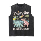 The Vibe Is In Shambles TShirt, Funny Dinosaur Sweatshirt, Cute Mental Health Tee Gift, Gift For Her